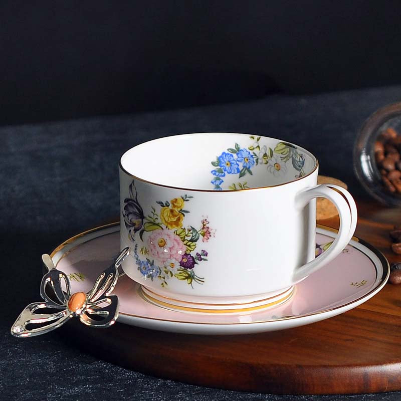 [TheBellozia] Peony Bloom Cup and Saucer Set
