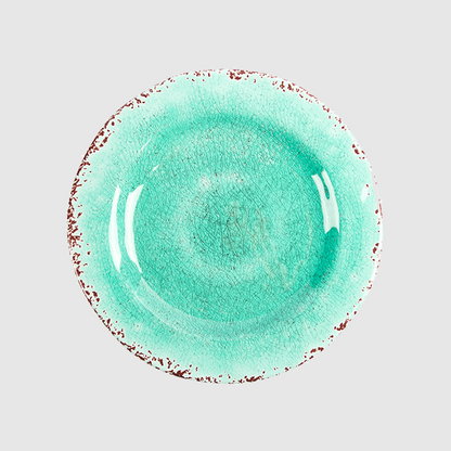 [TheBellozia] Frosted Cracks Dinner Plate (Cyan)